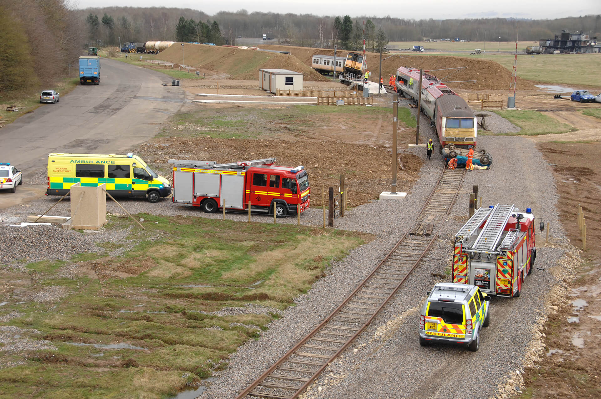 Fire training railway